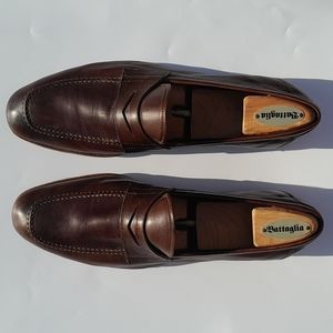 Prada Brown Leather Loafers